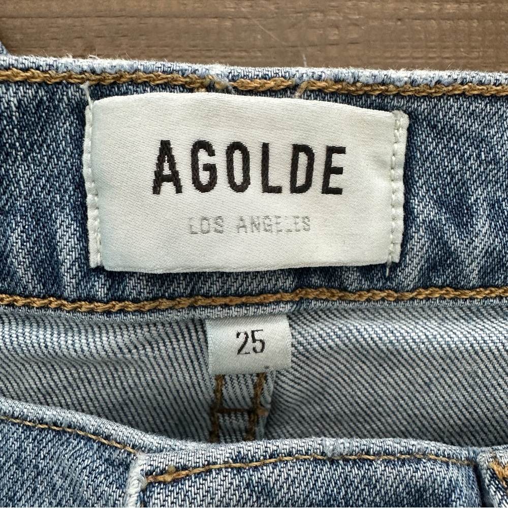 Agolde KYE High Rise Straight Leg  Jeans - Picture 7 of 10